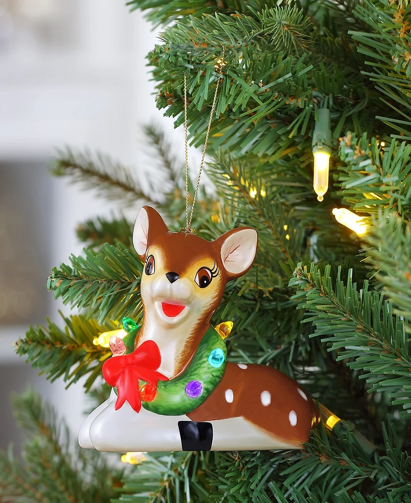 Mr. Christmas 4.5" Nostalgic Ceramic Ornament, Reindeer