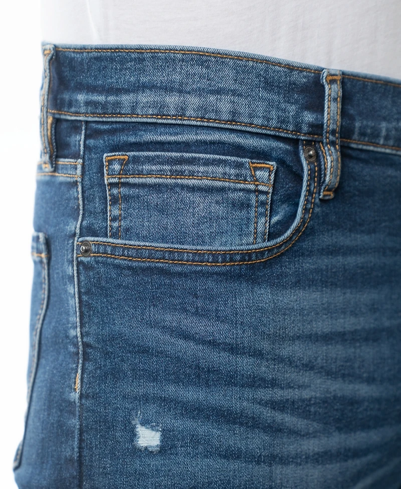 Lazer Men's Straight Fit Stretch Jeans
