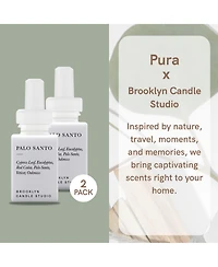 Pura Brooklyn Candle Studio - Palo Santo - Home Scent Refill - Smart Home Air Diffuser Fragrance - Up to 120-Hours of Luxury Fragrance per Vial