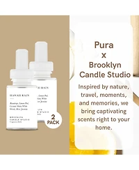 Pura Brooklyn Candle Studio - Hawaii Rain - Home Scent Refill - Smart Home Air Diffuser Fragrance - Up to 120-Hours of Luxury Fragrance per Vial