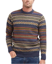 Barbour Men's Case Fair Isle Crewneck Sweater