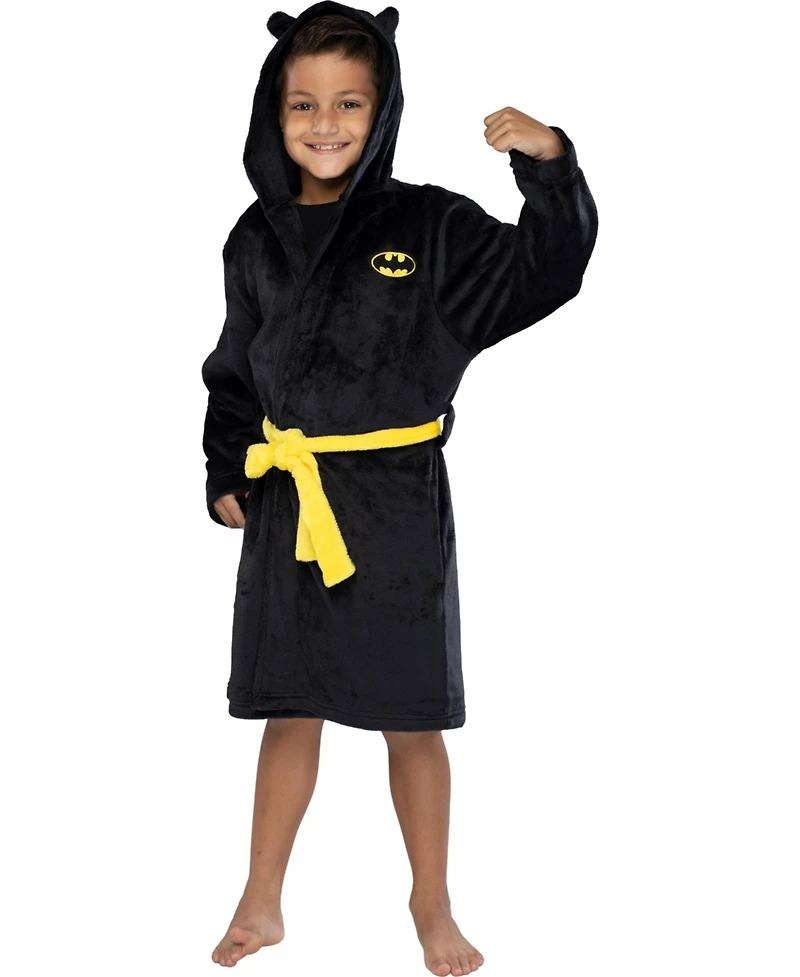 Dc Comics Kids Justice League Superheroes Fleece Hooded Costume Robe with Cape