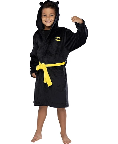 Dc Comics Kids Justice League Superheroes Fleece Hooded Costume Robe with Cape