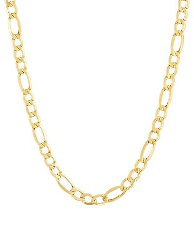 Lightweight 22" Figaro Link Necklace (5-3/4mm) in 14k Gold