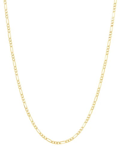 Polished 20" Figaro Chain (1.85mm) in 10K Yellow Gold