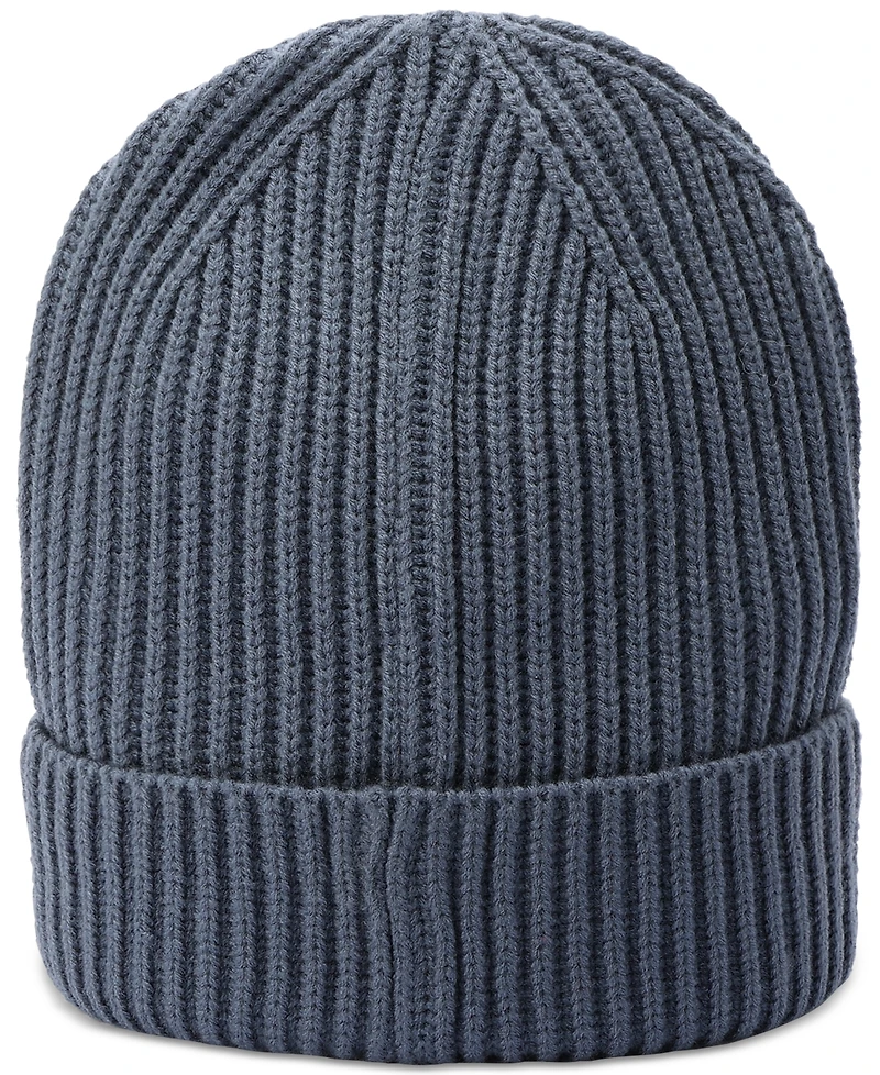 Tommy Hilfiger Men's Fisherman Ribbed-Knit Logo Beanie