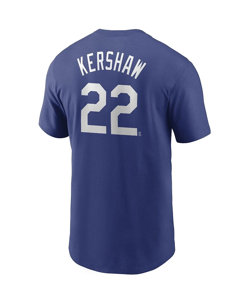 Nike Men's Clayton Kershaw Los Angeles Dodgers Name and Number Player T-Shirt