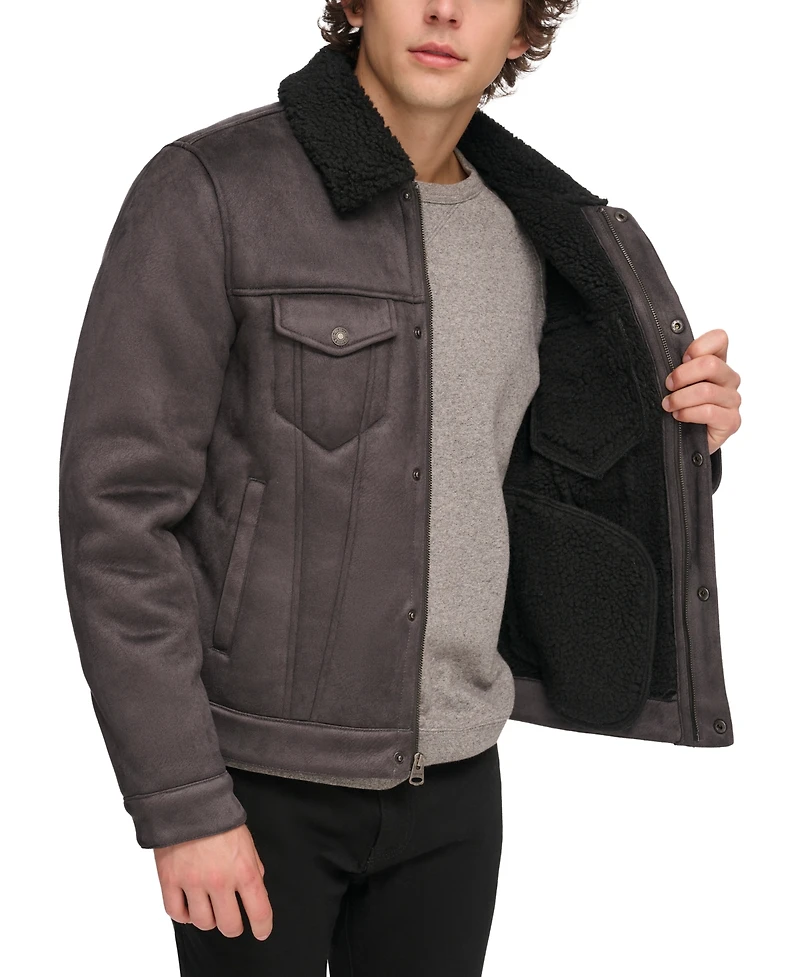 Levi's Men's Relaxed-Fit Faux-Shearling Trucker Jacket