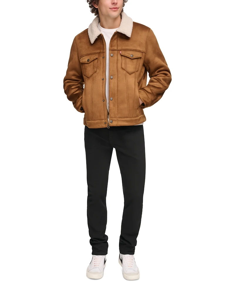 Levi's Men's Relaxed-Fit Faux-Shearling Trucker Jacket