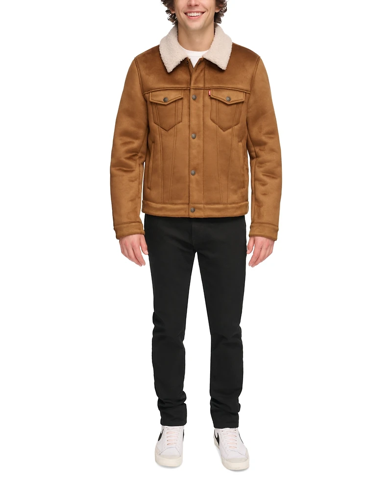 Levi's Men's Relaxed-Fit Faux-Shearling Trucker Jacket