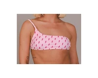 Oosc Women's Strike of Luck Cold Shoulder Bikini Top