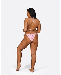 Oosc Women's Strike of Luck Tie Side Bikini Bottoms