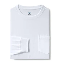 Lands' End Men's Super-t Long Sleeve T-Shirt with Pocket