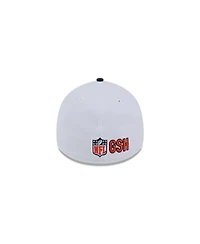 Men's New Era White, Navy Chicago Bears 2023 Nfl Sideline 39THIRTY Flex Hat