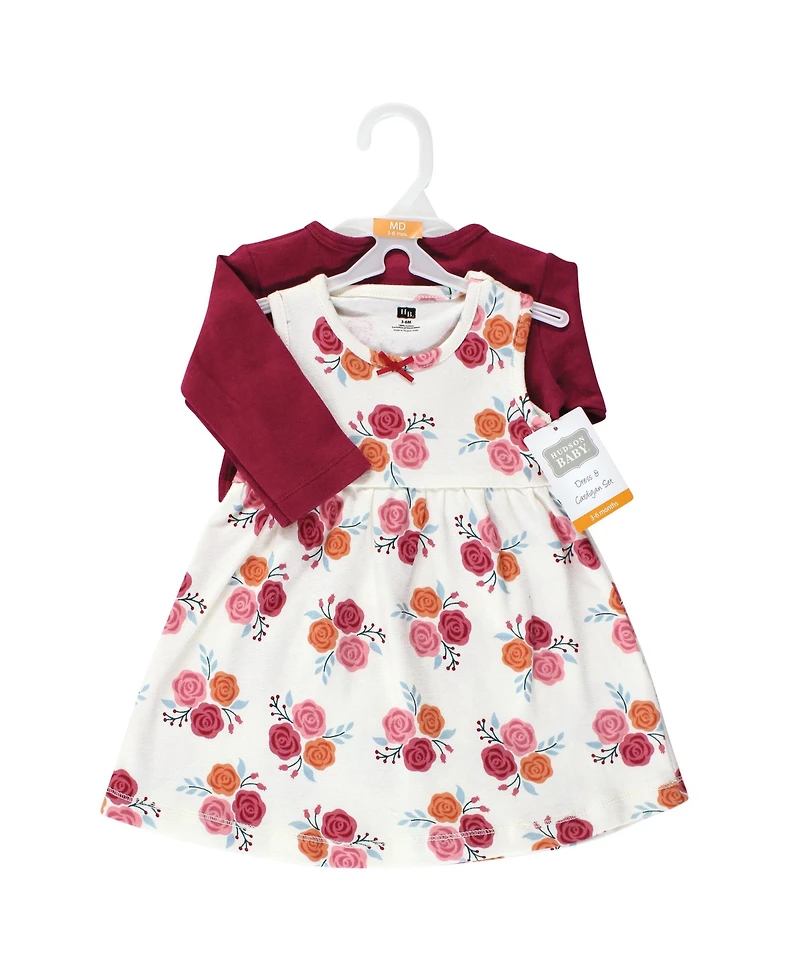 Hudson Baby Toddler Girls Essential Cotton Dress and Sweater Collection