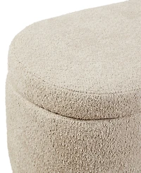 Ink+Ivy Bailey 48"W Boucle Flip Top Storage Bench