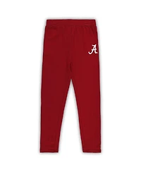 Preschool Girls Heathered Gray, Crimson Alabama Crimson Tide Forever Love T-shirt and Leggings Set