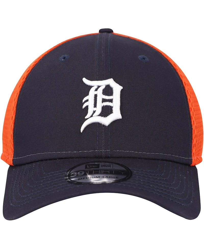 Men's New Era Navy Detroit Tigers Team Neo 39THIRTY Flex Hat