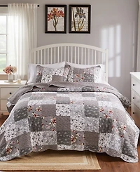 Greenland Home Fashions Giulia 3-Pc. Quilt Set, King