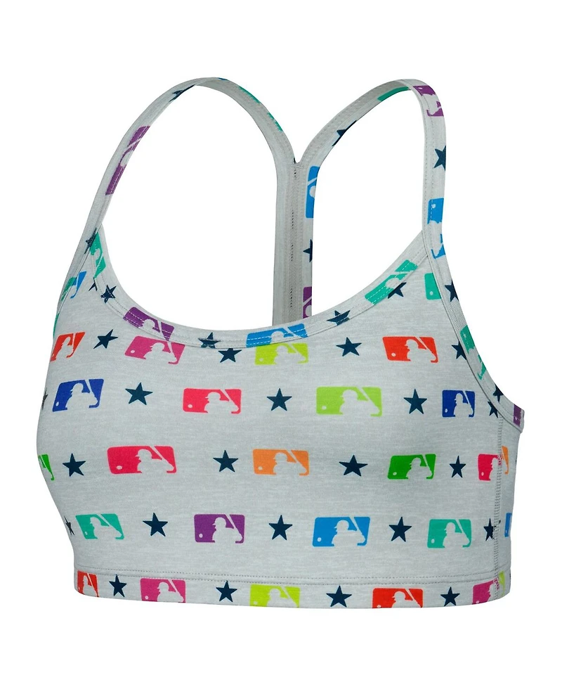 Women's Gray Mlb Tlc Rainbow Bra