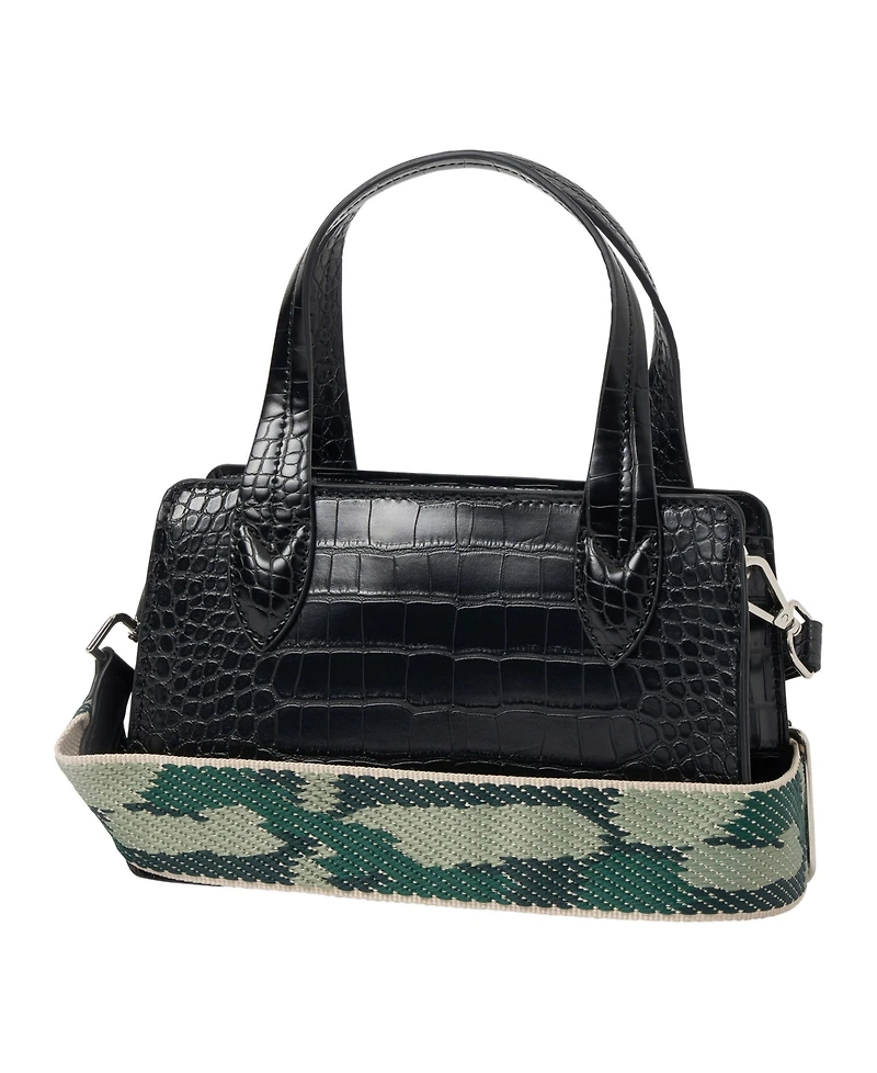 Urban Originals August Croc-effect Faux Leather Crossbody Bag