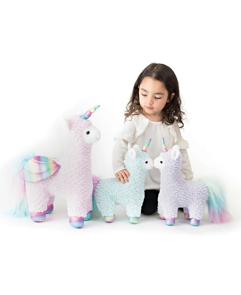 Gund Cotton Candy Llamacorn Plush Toy, Unicorn Stuffed Animal, 11"