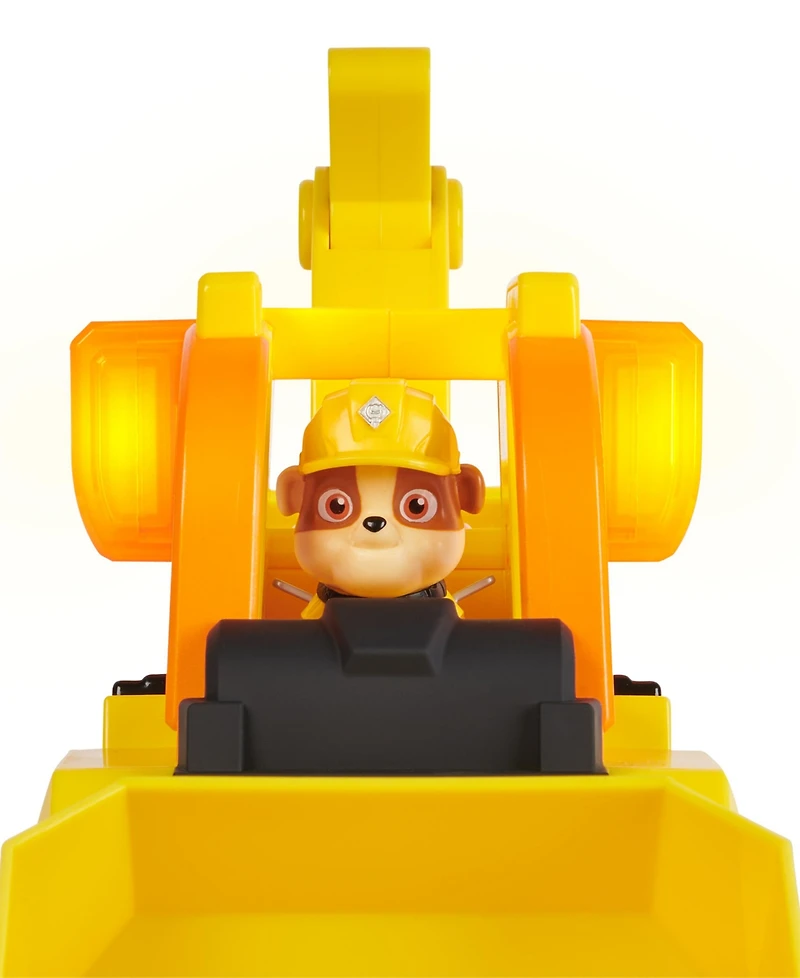 Rubble & Crew, Bark Yard Deluxe Bulldozer Construction Truck Toy with Lights