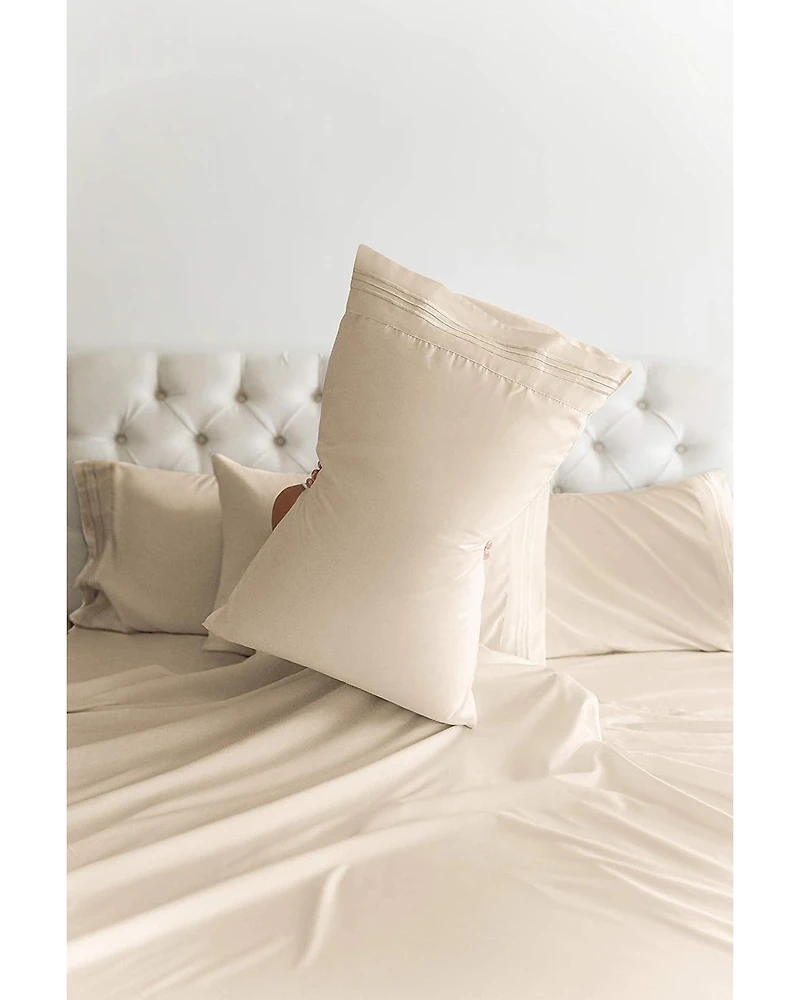 Microfiber Sheet Set 18" - 24" Inch Extra Deep Pocket Split King