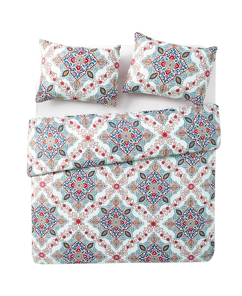 Vcny Home Wyndham 3-Pc. Medallion Quilt Set, Full/Queen
