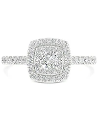 Diamond Cushion Double Halo Engagement Ring (3/4 ct. t.w.) in 14k White Gold