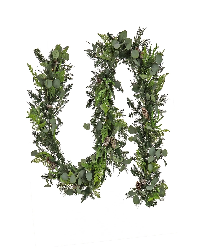 National Tree Company 9' Hgtv Home Collection Pre-Lit Winter Garden Garland