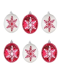 National Tree Company First Traditions 6-Piece Shatterproof Snowflake Ornaments