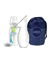 Dr. Browns Baby Dr. Brown's Silicone One-Piece Breast Pump, 4oz Bottle, Milk Catcher & Travel Bag