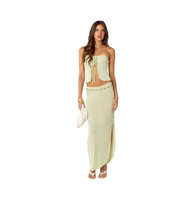 Women's Milan Slitted Maxi Skirt