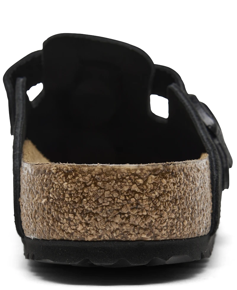 Birkenstock Men's Boston Soft Footbed Suede Leather Clogs from Finish Line