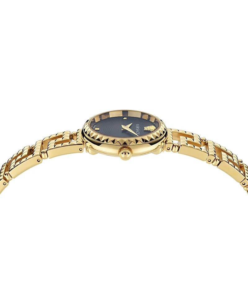 Versace Women's Swiss Greca Goddess Gold Ion Plated Stainless Steel Cut-Out Bracelet Watch 28mm