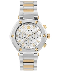 Philipp Plein Men's The Hexagon Chronograph Two-Tone Stainless Steel Bracelet Watch 42mm
