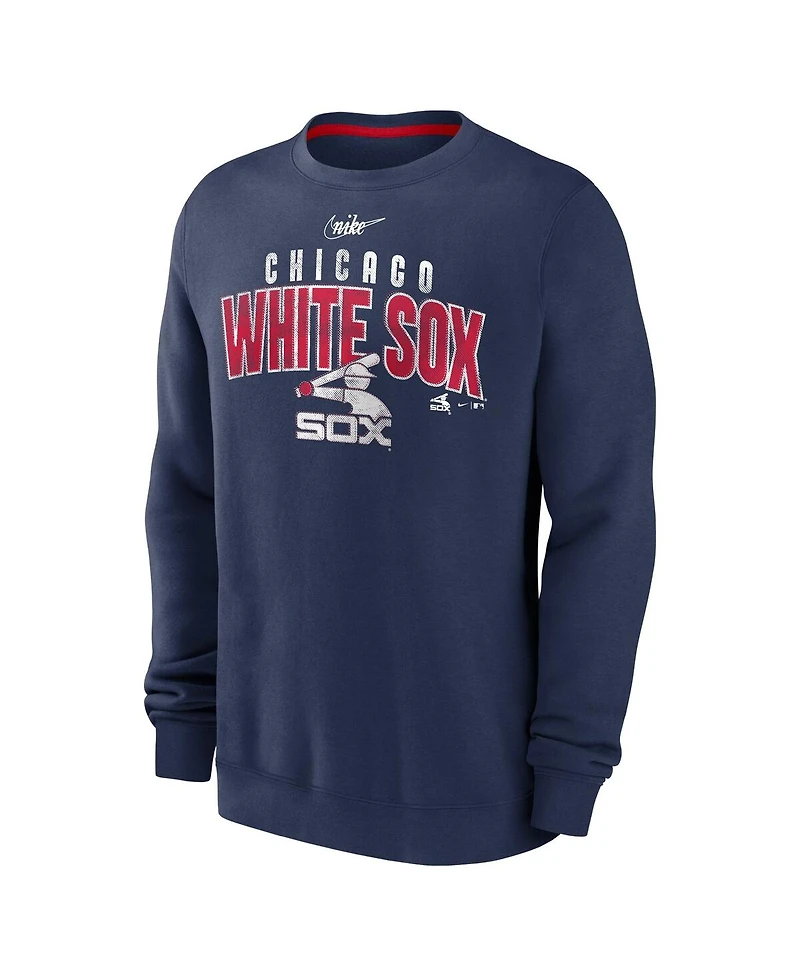 Men's Nike Navy Chicago White Sox Cooperstown Collection Team Shout Out Pullover Sweatshirt