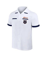Men's Darius Rucker Collection by Fanatics White Houston Astros Bowling Button-Up Shirt