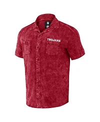 Men's Darius Rucker Collection by Fanatics Cardinal Usc Trojans Team Color Button-Up Shirt