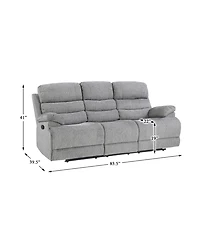 White Label Cruz 84" Double Reclining Sofa