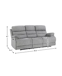 White Label Cruz Power 84" Double Reclining Sofa with Power Headrests and Usb Port