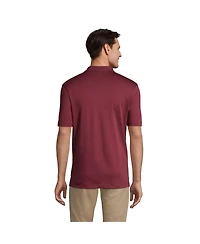 Lands' End Men's Tall Short Sleeve Cotton Supima Polo Shirt with Pocket