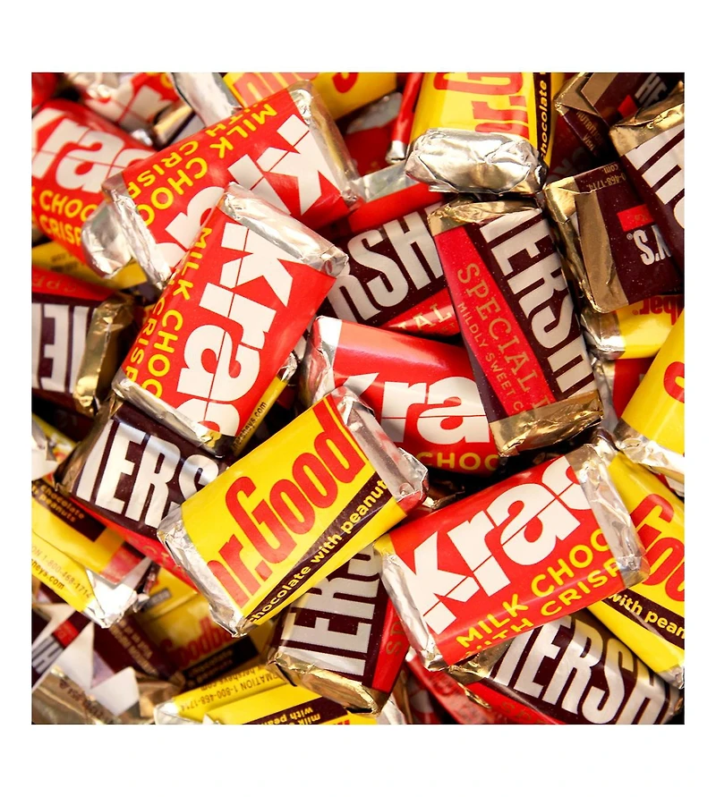 Just Candy Breast Cancer Awareness Candy Hershey's Miniatures Chocolate, 114 Pieces