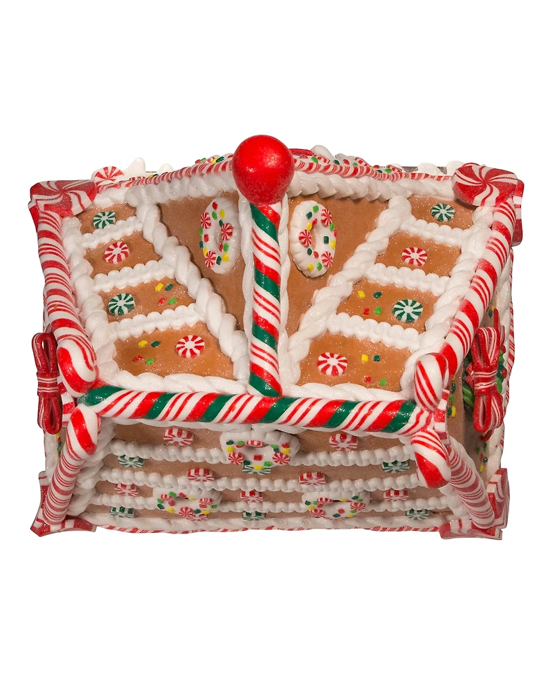 Kurt Adler 13" Battery-Operated Gingerbread House with Led Light and Timer