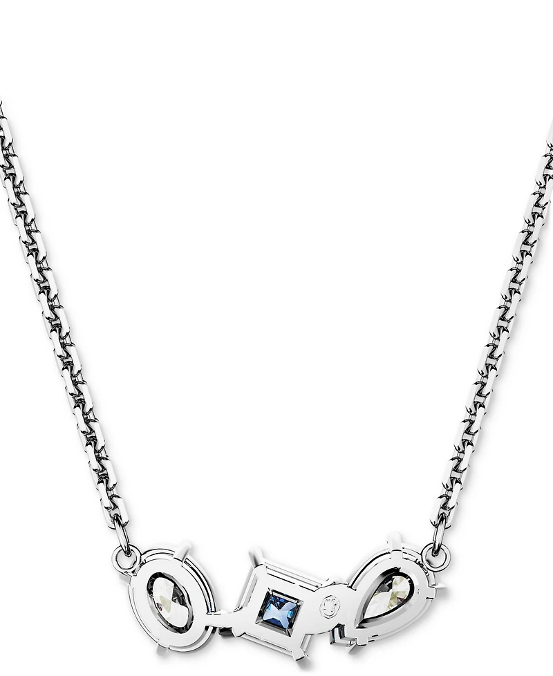 Swarovski Rhodium-Plated Mixed Crystal Pendant Necklace, 15" + 2-3/4" extender