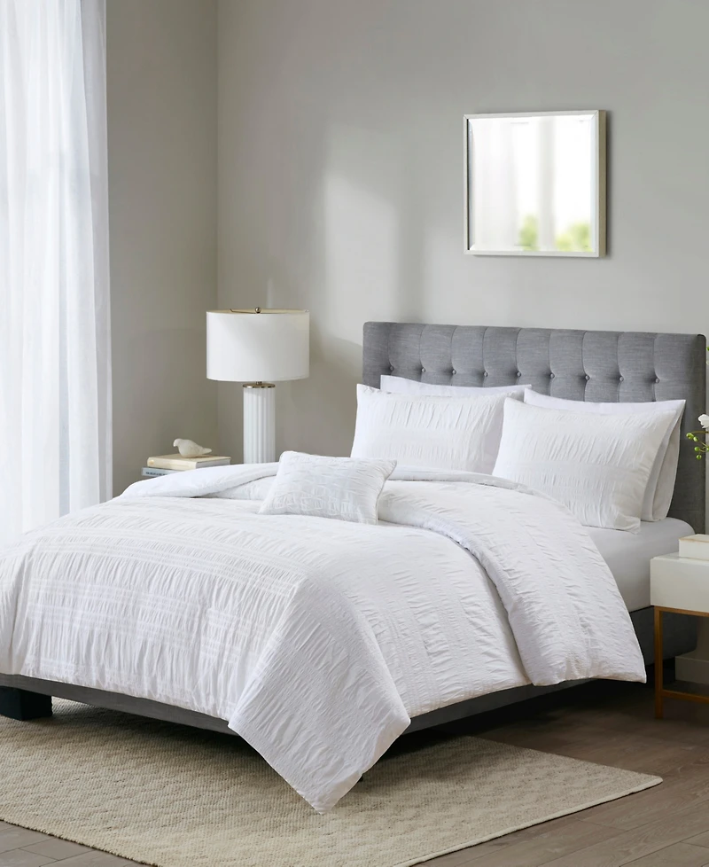 Madison Park Nicolette Cotton 4-Pc. Duvet Cover Set