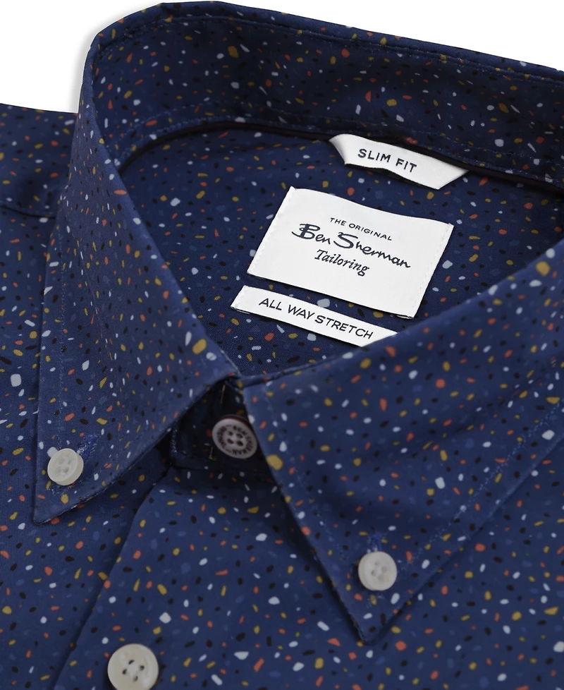 Ben Sherman Men's Slim-Fit Textured Shirt