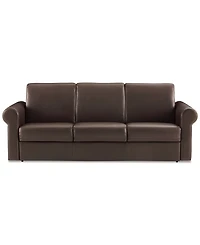 Elsher 85" Leather Sleeper Sofa, Created for Macy's