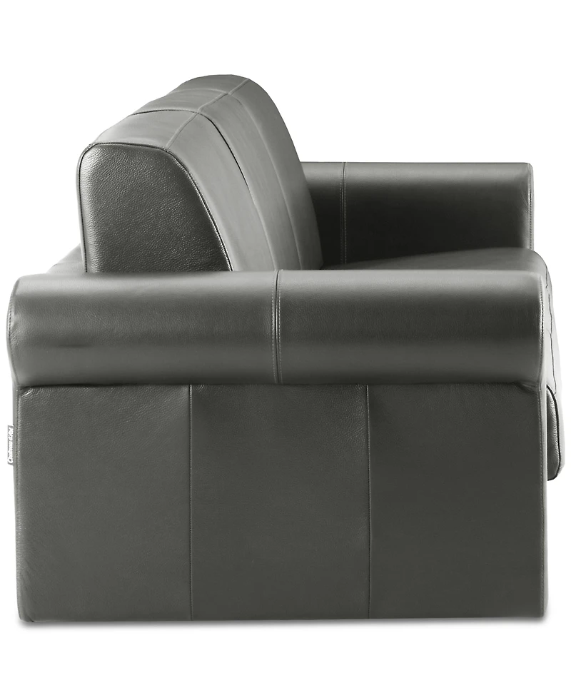 Elsher 85" Leather Sleeper Sofa, Created for Macy's